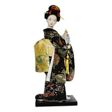Exquisita Muñeca Japonesa Geisha Con Kimono, Elegante
