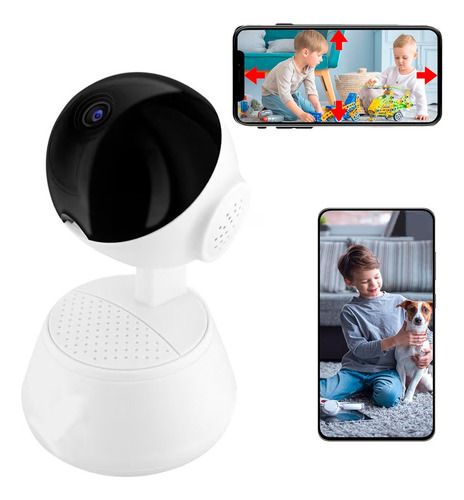 Camara Robótica Fhd 360° Wifi Micrófono Y Altavoz Integrado