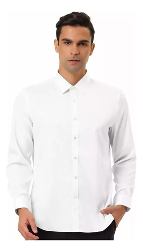 Camisa Casual Formal Ajuste Perfecto Slim Fit Strech Lisa