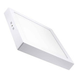 Foco Panel Led Plafon Sobrepuesto Cuadrado 12w Blanca Fria