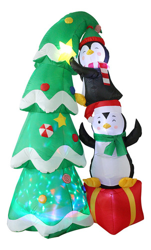 Árbol De Navidad, Pingüino De 7 Pies
