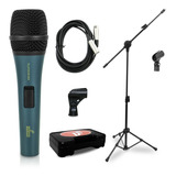 Kit Arcano Microfone Platinum-b88 Xlr-xlr + Pedestal Pmv