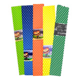 Pack 26 Papel Crepé Luma Lunares Plancha 2mx50cm Escolar