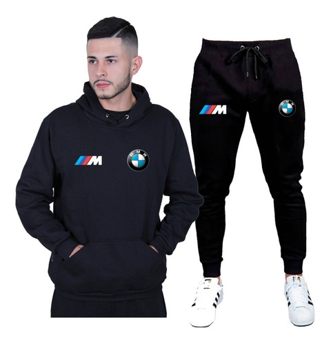 Kit Conjunto Moletom E Calça Pijama Bmw Motorsport Blusão