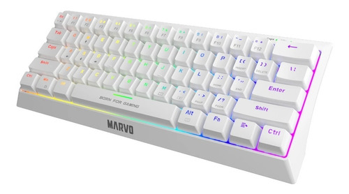 Mini Teclado Gamer Marvo Kg962 Mecánico 62 Teclas Usb 1.6m