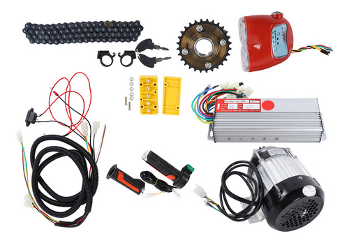 Kit De Conversión De Motor 48v 800w Dc Bicicleta Eléctrica S