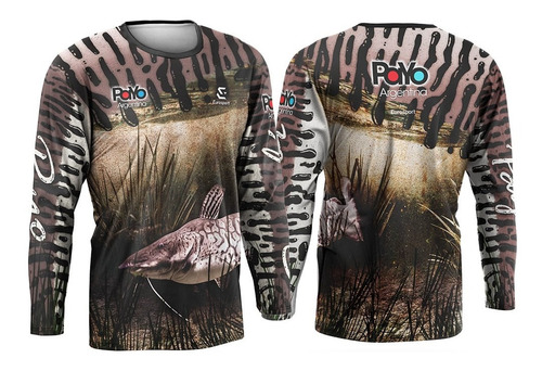 Remera Payo Secado Rapido Talle Xl Diseño Surubi Pesca 