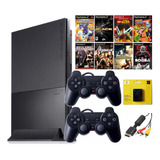 Playstation 2 Ps2 Slim Sony Completo+ 02controles+ 43 Brindes!