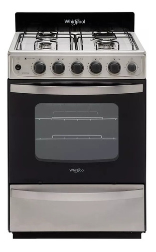 Cocina Whirlpool Wfx57dw Gas Natural Acero Inox 56 Cm