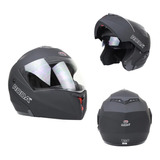 Casco Abatible Para Moto Roda Revenge Negro Mate