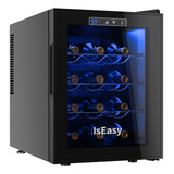 Iseasy Refrigerador De Vino De 12 Botellas Mini Refrigerador