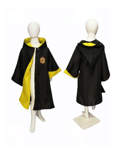 Disfraz Capa Harry Potter Niño Halloween Hufflepuff Amarilla
