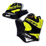 Guantes Dedos Cortos Sars Con Gel Talle L Amarillo Ciclismo