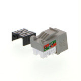 Ficha Nexxt Keystone Jack Rj45 Cat6 Tipo 110 Gris