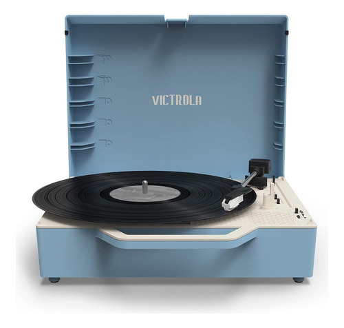 Tocadisco Parlante Victrola Re Spin Azul 110v