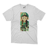 Remera Mario Bros Luigi Cubos Algodon 100% Impresion Dtg