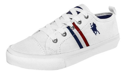 Tenis American Polo 2115 Para Joven Color Blanco E6