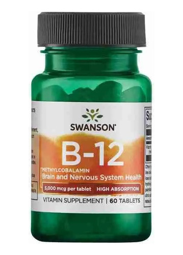 Swanson - B12 Sublingual Methylcobalamina 5.000mcg 60caps