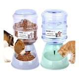 Pack 2 Dispensador Agua / Comida Para Gatos Perros Mascotas