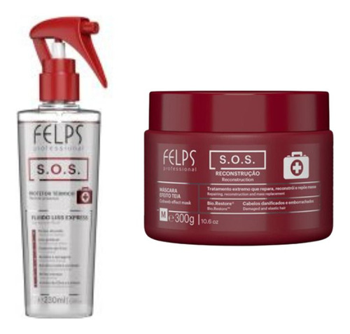 Felps Kit Sos Ressurreição Máscara 300g + Liss Express 230ml