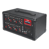 Mezcladora Amplificada Ksr 6 Canales Mix 2306 Bt Usb Radio 