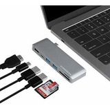 Hub Usb-c 6 En 1 Kingwin Con Hdmi 4k, Usb 3.0, Thunderbolt 