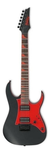 Guitarra Eléctrica Ibanez Rg Gio Grg131dx De Álamo Black Flat Con Diapasón De Amaranto