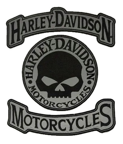 Harley Davidson Juego Por 3 Unidades Rockers Reflectivo 