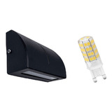 Aplique Difusor Pared Interior G9 Escaleras + Led Bipin 4.5w