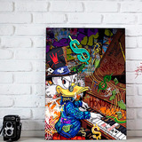 Canvas Mac Pato Cuadro Artístico Moderno 90 X 60 Cm