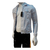 Chaqueta D Jean Licrado Slim Fit Hombre Envio Gratis