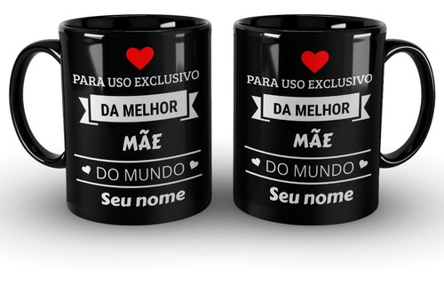 Caneca Melhor Mãe Do Mundo Personalizada Com Seu Nome