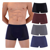 Boxer Masculino Respirável, 4 Peças