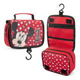 Neceser De Viaje Disney Stitch Para Mujer, Color Rojo