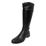 Bota Montaria Feminina Naturali Bico Redondo Super Conforto