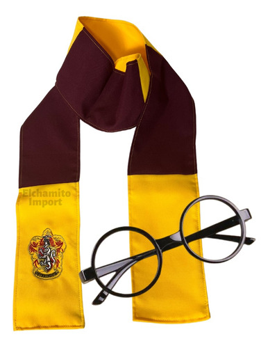 Bufandas Harry Potter Bordado + Lentes