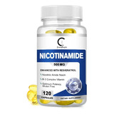 Nicotinamida 500mg + Resveratrol Gp 120 Cápsulas