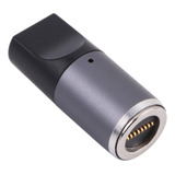 Type-c Female To 8 Pin Magnetic Dc Round Head Charging Adapt