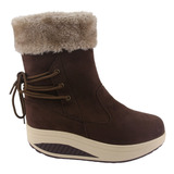 Botin Funway Mujer Tija-34 Café Casual