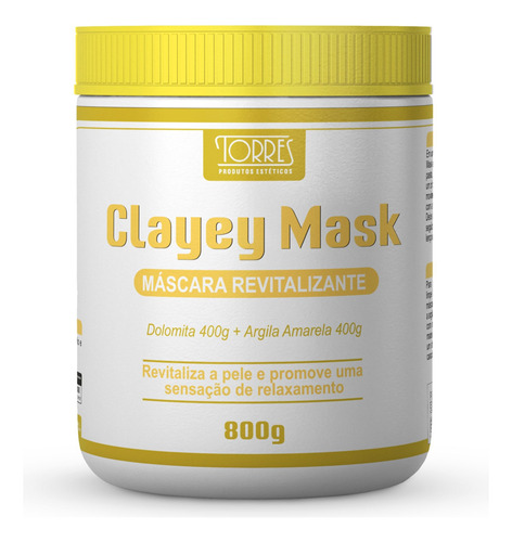 Dolomita Com Argila Amarela (clayey Mask Revitalizante) 800g