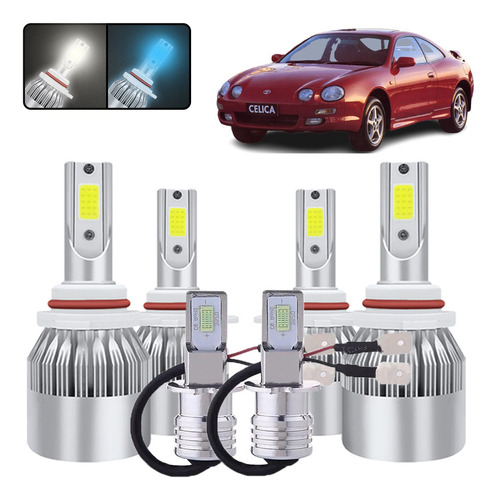 Kit De Focos Led 9005 9006 H3 Para Toyota Celica 1995-1999