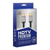 Cable Hdmi 3 Metros 4k Hdtv Premium 2.0