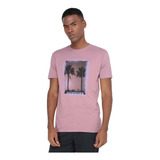 Playera Quiksilver Hombre Rosa Beyond Palm Aqyzt08556plp0