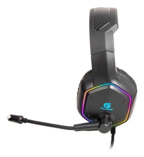 Hedsetgamer Pc Usb Com Microfone Fortrek Blackfire Preto Rgb