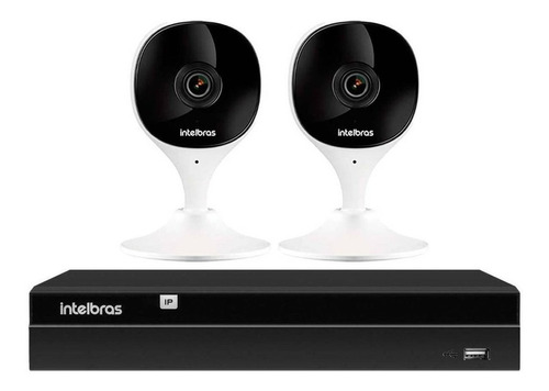 2 Câmeras Mibo Sem Fio Imx C Full Hd 1080p Nvr 4ch Intelbras