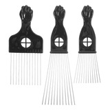 Peineta De Metal Para Hombre Con Forma De Púa Para Barba, 3