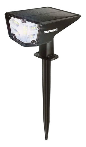 Foco Estaca Solar Jardin Led Maxwell Impermeable Luz Calida