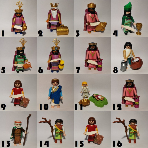 Playmobil Juguete Figuras Del Pesebre Reyes Magos Jose Maria