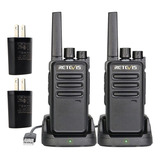 2 Radios Retevis Rt68 Walkie Talkies Con Cargador De Soporte