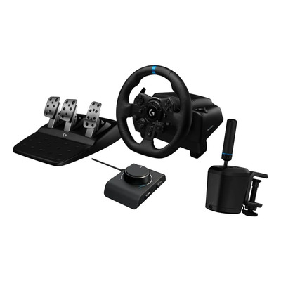 Logitech G923 Con Pedal, Palanca Rs Y Freno De Mano - Ps5/pc